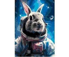 Omaart Kiškis astronautas 35x50