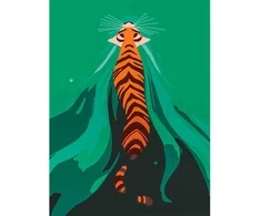 Omaart Swimming Tiger
