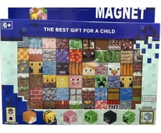 Minecraft Stiliaus Magnetinis Kaladėlių Rinkinys - 60 vnt