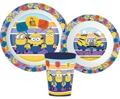 Plastikinių indų rinkinys Minionai ( The Minions )