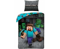 Vaikiškas patalynės komplektas Minecraft 140x200, 2 dalių