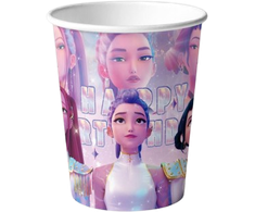 Vienkartiniai Puodeliai K-POP DEMON HUNTERS Stiliaus, 10 vnt.