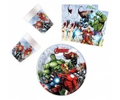 Vienkartinių Indų Rinkinys Avengers, 44 vnt.