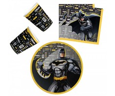 Vienkartinių Indų Rinkinys, Batman, 40 vnt.