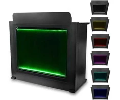 DNA Professional DJ BOOTH BK - DJ booth with illuminated RGB LED panel (juodas)