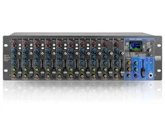 DNA Professional RM12 FX - Analogue mixer with Bluetooth, DSP, EQ, MP3, phantom power and 12 channels