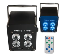 LIGHT4ME ACCU PAR 4x3W įkraunamas prožektorius 360