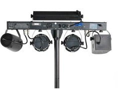 LIGHT4ME T-BAR LASER STROBE LED PAR DERBY UV IR multiefektas