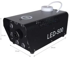LIGHT4ME FOG 500 LED dūmų rūko mašina su nuotolinio valdymo pulteliu