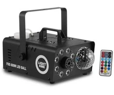 LIGHT4ME Fog 600W LED Ball - smoke and fog machine with backlit smoke effect + disco ball