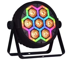 LIGHT4ME FRAME PAR 7x12 LED RGBW prožektorių šviesos efektas