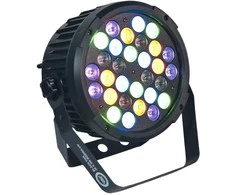 Light4Me Juodas PAR 30x3W RGBA-UV LED - LED stage spotlight