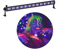LIGHT4ME LED BAR UV 12 + Baltas profesionali šviesos apdaila 12x3W
