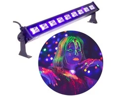 LIGHT4ME LED BAR UV 9 + Baltas profesionali šviesos apdaila 9x3W