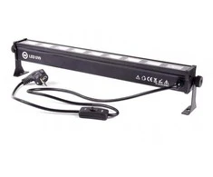 LIGHT4ME LED BAR UV 9 + Baltas profesionali šviesos apdaila 9x3W