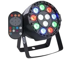 LIGHT4ME P12 LED PAR RGBW - remote-controlled stage lighting