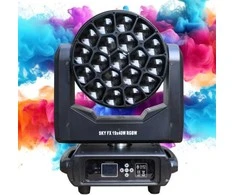 LIGHT4ME SKY FX 19x40W RGBW judančios galvutės plovimo funkcija