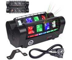 LIGHT4ME SPIDER STROBO LASER LED efektas su daugiafunkciu efektu