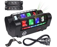 LIGHT4ME SPIDER STROBO LASER LED efektas su daugiafunkciu efektu