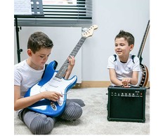 NN EG SET Raudonas komplektas gitarowy gitara elektrinė s