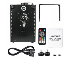 Rūko dūmų mašina su LED ir lazerio efektais LIGHT4ME FOG LASER, 900 W