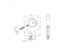 STAND4ME spaustuvų laikiklis, skirtas APŠVIETIMUI iki 50 KG 48-51mm SR