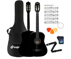 SUPRIMO CGS3 BK - classical guitar 4/4, juodas