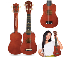 Luna Guitars SUPRIMO UK21 DW sopraninė ukulelė, 21", tamsi mediena