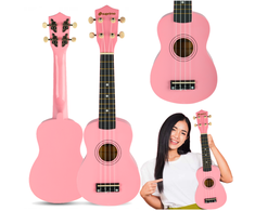 Luna Guitars SUPRIMO UK21 PK sopraninė ukulelė 21" rausva mediena