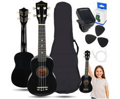 Luna Guitars SUPRIMO UK21 SET BK sopraninė ukulelė 21" juoda