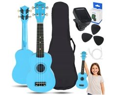 SUPRIMO UK21 SET LB - 21" soprano ukuleles, mėlynas