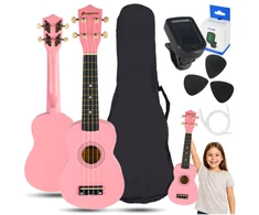 SUPRIMO UK21 SET PK - 21" soprano ukuleles, pink