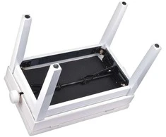 V-TONE ŁAWA 2 WH - piano bench with storage compartment and height adjustment, baltas