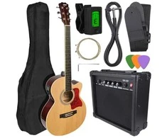 V-TONE EAG SET NT - set (4/4 electro-acoustic guitar, natural + amplifier)