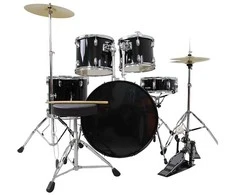 Akustinių būgnų komplektas V-TONE VD KIT PRO, Juodos spalvos