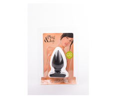 All Black Buttplug and Joy M Juodas - Anatomical Silicone Plug, Medium Size
