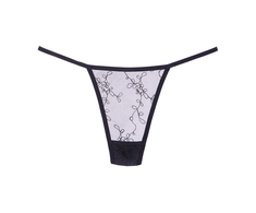 Allure Leg Avenue Mesh Thong - Juodas, Universal Size, Breathable Design