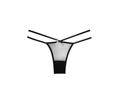 Allure Naughty Vanilla Sheer Hip-Hugger Panties - One Size, Elegant Bands