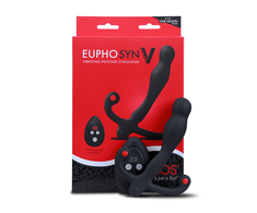 Aneros Eupho Syn V Vibrating Prostate Massager Juodas - 10 Modes, Remote Control