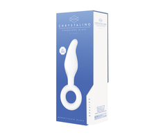 Chrystalino By Shots Shots Gripper Glass Wand with Ergonomic Ring Handle, Clear, Borosilicate