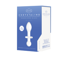Chrystalino By Shots Glas Rocker Borosilicate Glass Intimate Plug - Ergonomic Shape, Clear