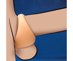Curve Toys Malesation Silicone Performance Ring Dual Openings, Skin Tone, Flexible