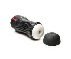 Curve Toys XR Brands Sucking &amp; Vibrating Intimate Machine Juodas USB Rechargeable