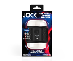 Curve Toys JOCK Vibrating Double Tunnel Intimate Machine Juodas Rechargeable