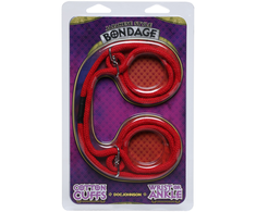 Doc Johnson Sportsheets 100% Cotton Restraint Cuffs - Soft Adjustable Wrist/Ankle Model