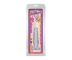 Doc Johnson Crystal Jellies Anal Plug 12 cm - Soft Graduated Shape, Clear