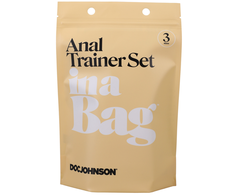 Doc Johnson Anal Trainer Set 3-Piece Graduated Silicone Plugs Juodas