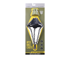 Doc Johnson Perfect Fit Apex Ball Chute Juodas - Adjustable Silicone Stretcher
