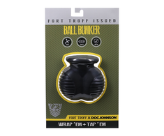 Doc Johnson Oxballs Ball Bunker Juodas - Anatomical Silicone Support Ring