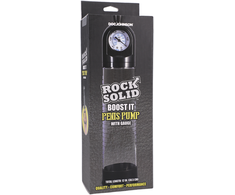Doc Johnson Rock Solid Boost It Vacuum System with Pressure Gauge, Transparent